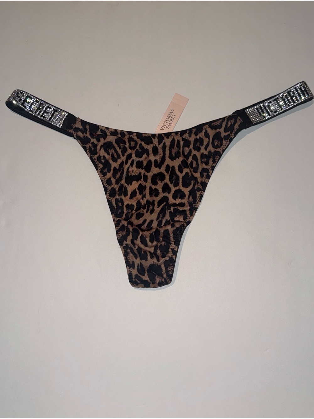 Victoria's Secret Shine Strap Leopard-Print Thong